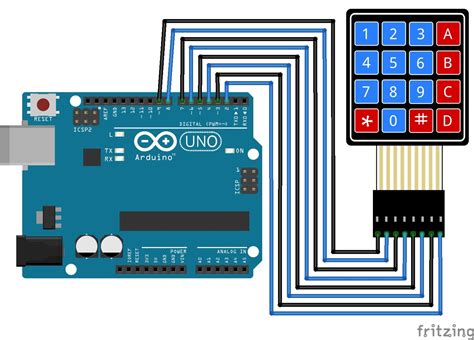 Membrane Switch Keypad Module With Arduino Meganano