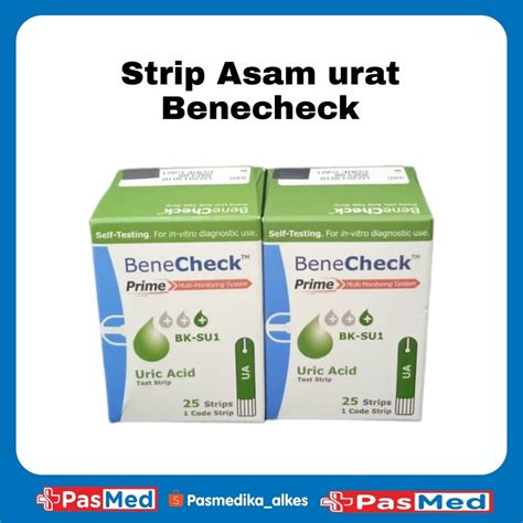 Jual Strip Benecheck Prime Ua Test Asam Urat Bene Check Benechek Isi