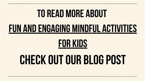 fun  engaging mindful activities  kids powerpoint