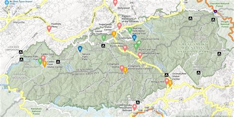 Great Smoky Mountains National Park Map - GIS Geography