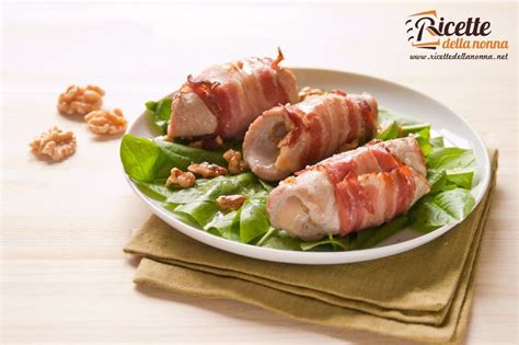 Involtini Di Lonza Con Pancetta Pere E Noci Ricette Della Nonna