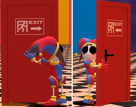 Pomni Hugging Exit Door By Erikass878112 On Deviantart