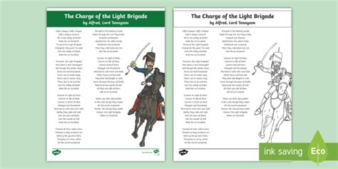 The Charge Of The Light Brigade Poem Ela Resource Twinkl