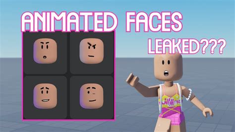 Roblox Animated Faces Leaked 😱😎 Youtube