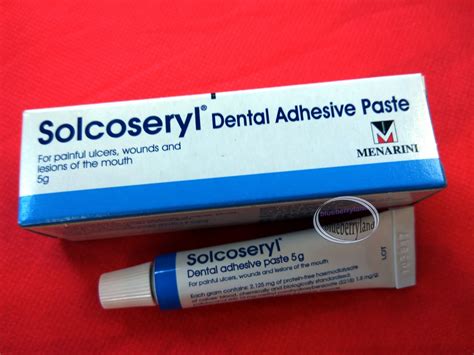 Solcoseryl Dental Adhesive Paste 5g ulcers pain relief Oral Care