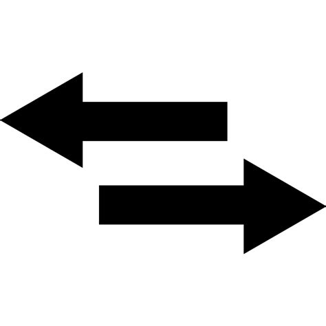 Two Arrows Pointing Right And Left Vector Svg Icon Svg Repo