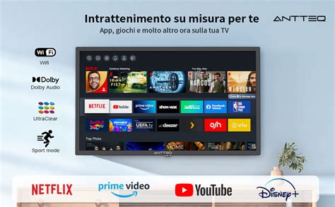 Antteq Av H Smart Tv Pollici Cm Televisore Con Netflix Prime