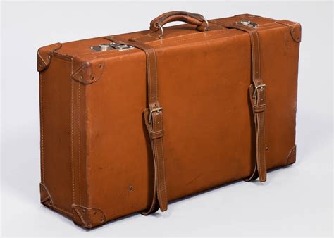 French Vintage Leather Suitcase At 1stdibs