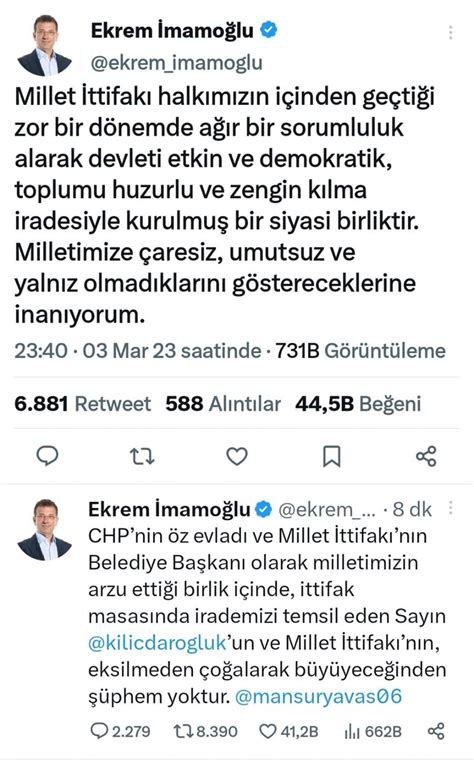 Kazım Öztekin Bey on Twitter RT 06melihgokcek EKREM İMAMOĞLU VE