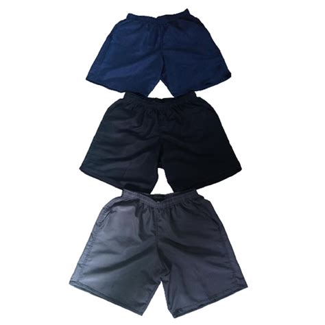 Kit Short Tactel Masculino El Stico Liso Estilo Mauricinho Homens