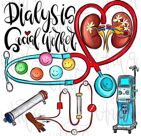 Dialysis Tech Sublimation Png Design Dialysis Social Worker Etsy