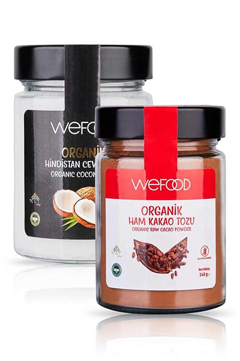 Wefood Organik Hindistan Cevizi Yağı 300 ml Organik Ham Kakao Tozu