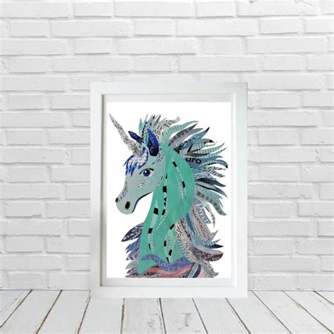 Mythical Creatures Fantasy Art Print Unicorn Wall Art - Etsy