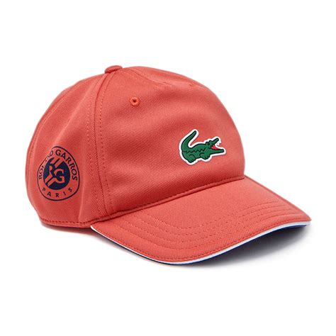 Lacoste Roland Garros Logo Cap Pink Strefa Tenisa Sklep Tenisowy