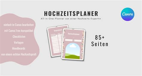 Hochzeitsplaner auf deutsch komplett digital Hochzeitsplanung für