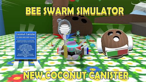 Bee Swarm Simulator Coconut Canister Farming At Coconut Field Youtube