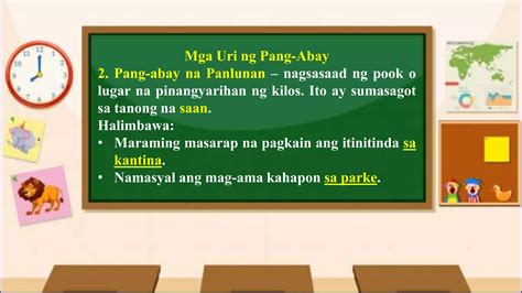 Filipino Paggamit Ng Pang Abay Sa Paglalarawan Ng Kilos Ppt