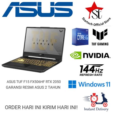 Jual Asus Tuf F Fx Hf I H Rtx Gb Ssd Hz W Ohs