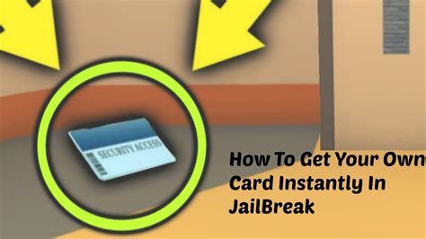 Jailbreak How To Get A Key Card Instantly In Roblox Jailbreak Youtube