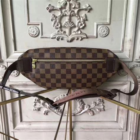 Louis Vuitton Bum Bag Melville N Damier Ebene Canvas Luxury Purse