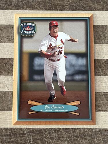 2003 Fleer Splendid Splinters 67 Jim Edmonds For Sale Online EBay