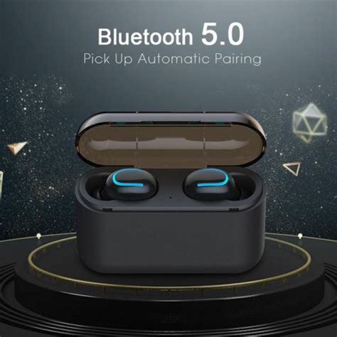 Latest Tws Q32 Wireless Bluetooth Earphones Earbuds Hd With Charging Dock Bass Voice Mic