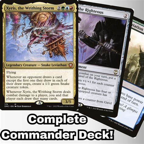 Mtg Commander Deck Edh Deck Xyris The Writhing Storm 100 Magic Cards