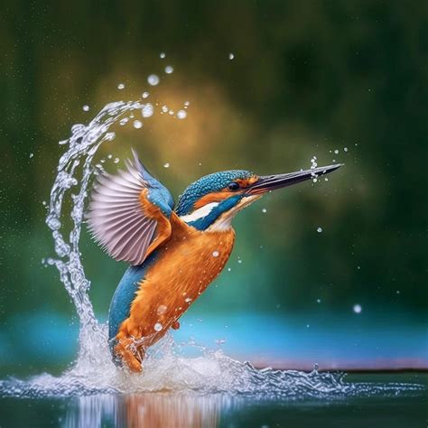 premium photo photo  kingfisher bird beautiful