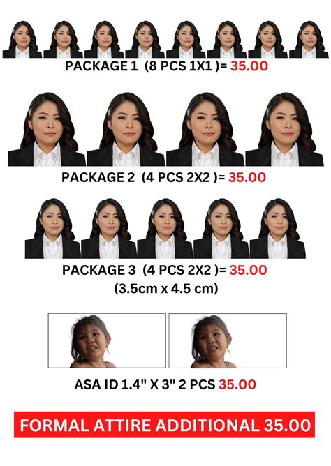 ID PICTURE SIZE 1X1 / 2X2 / PASSPORT SIZE /ASA PICTURE | Lazada PH