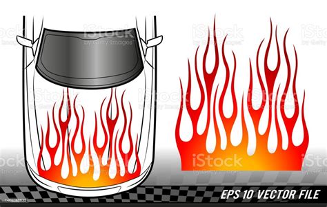 Speed Flame Sports Car Decal Vinyl Sticker Racing Car Tribal Fire ...