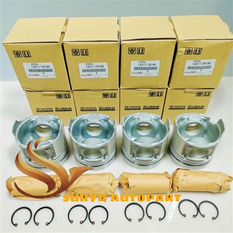 Jual PISTON ASSY SET HINO DUTRO HT130 PS130 WO4D STD ORIGINAL Shopee