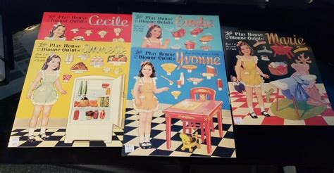 Dionne Quints Paper Doll Complete Set Of 5 Lets Play House 1979256946