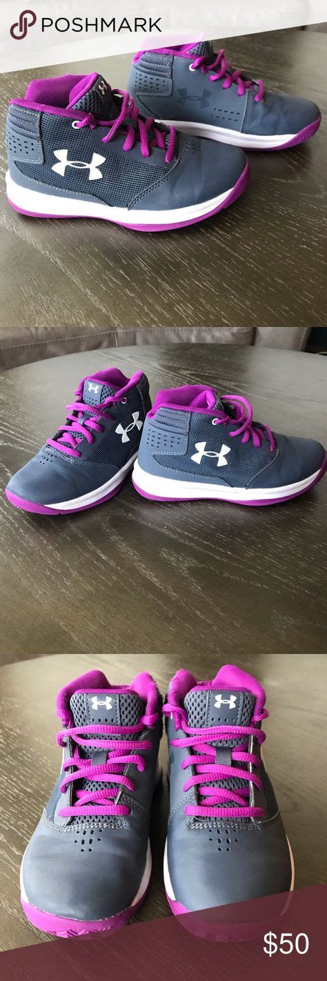 Purple Under Armour Girls Basketball Shoes Almoire