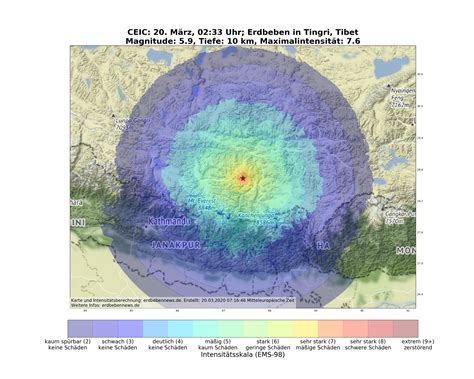 Starkes Erdbeben In Tibet Hunderte Geb Ude Besch Digt