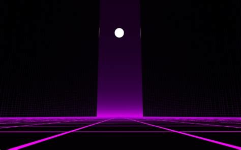 Purple Lines Moon Synthwave Sky Background HD Synthwave Wallpapers | HD ...