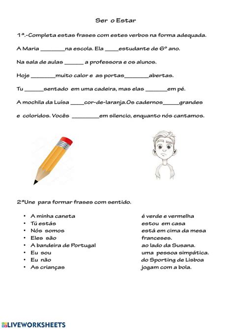 Ser O Estar Activity Live Worksheets