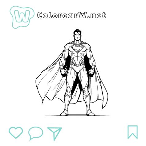 Super Man Para Pintar - 9