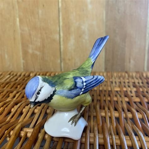 Goebel Other Vintage Goebel Blue Eurasian Titmouse Bird Figurine