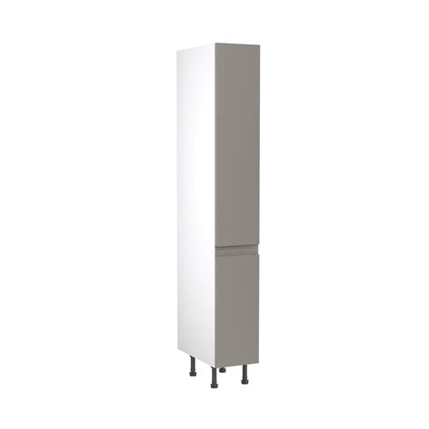 J Pull Gloss Dust Grey Pull Swing Larder Cabinet Flatpack