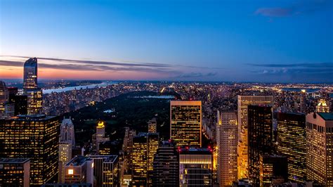 york city skyline  dusk  central park hd wallpaper rare gallery