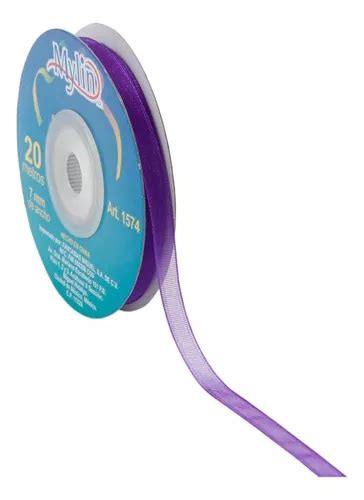 Rollo Liston Organza Cinta Manualidades Mmx M Mylin Pz Color Morado