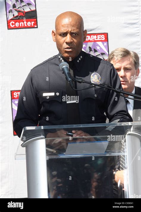 Lapd Deputy Chief Earl Paysinger Press Conference At The Staples Center