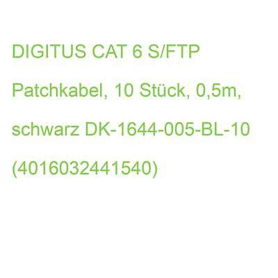 Digitus Cat S Ftp Patchkabel St Ck M Schwarz Dk Bl