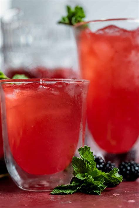 Sparkling Raspberry Mint Lemonade Recipe Tastes Of Lizzy T