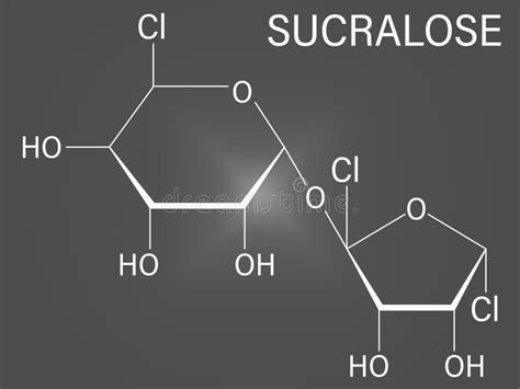 Sucralose Artificial Sweetener Molecule Used As Sugar Substitute