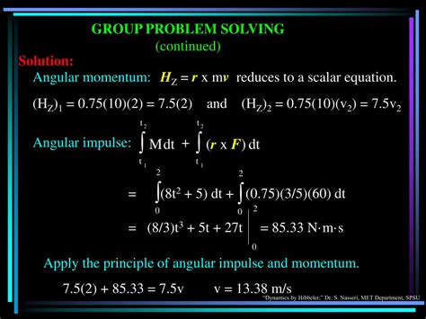 PPT - ANGULAR MOMENTUM, MOMENT OF A FORCE AND ANGULAR IMPULSE AND ...