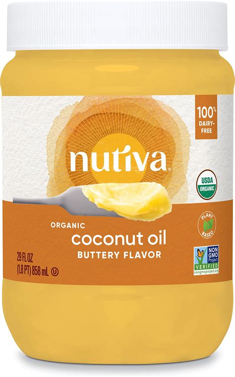 Nutiva Organic Coconut Oil With Non Dairy Butter Flavor