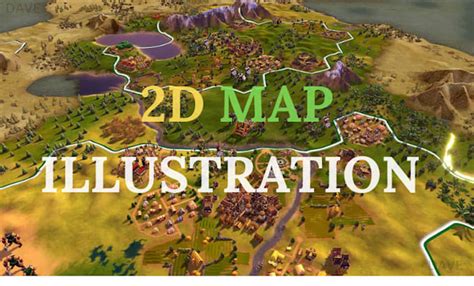 design custom  vector map fantasy map illustration  game map