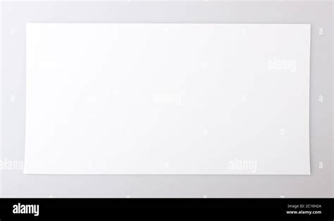 Horizontal Single White Sheet Of Paper Stock Photo Alamy