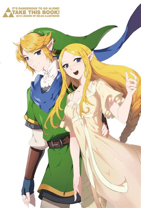 The Legend Of Zelda And Princess Zelda Are Standing Next To Each Other